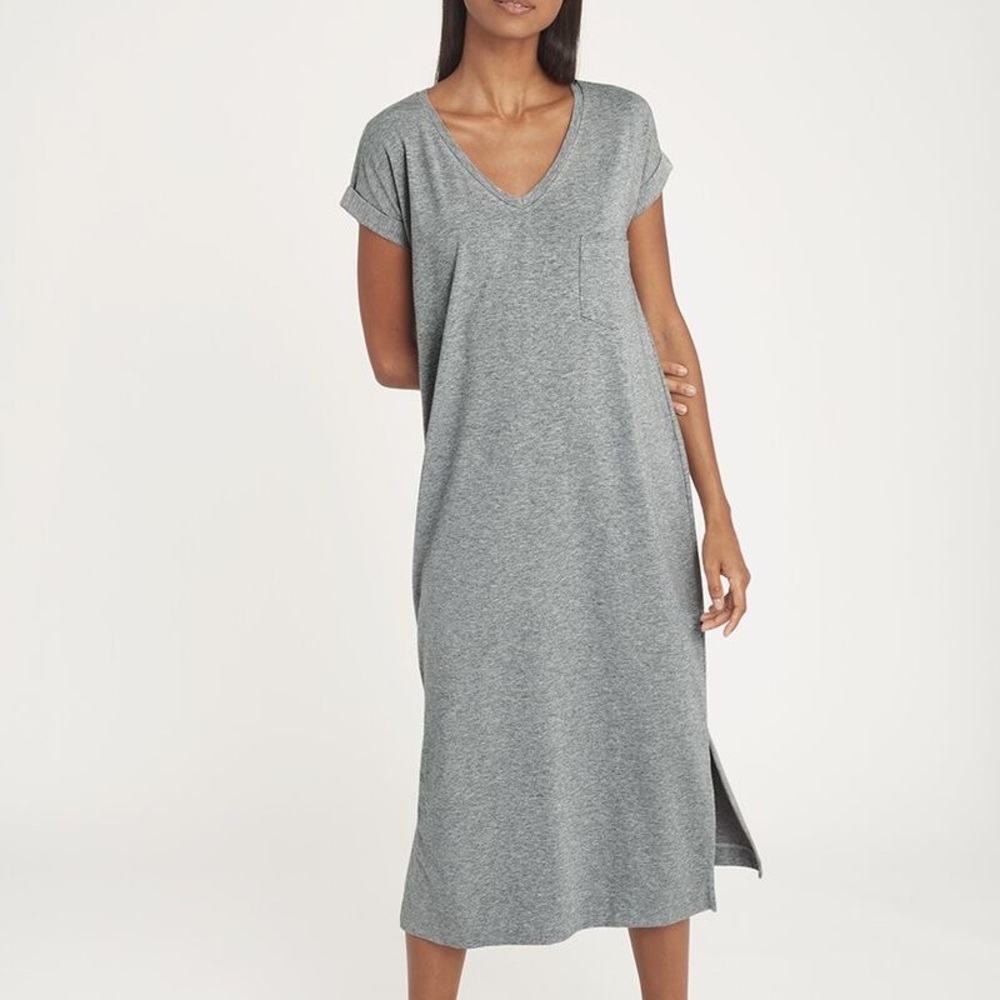 Cuyana V-Neck Midi Dress Sz Small